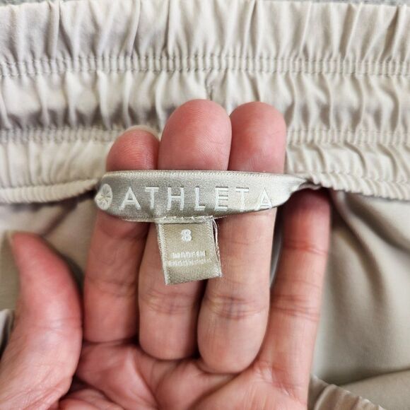 Athleta Expedition Skort Womens 8 Gray Mini Skirt Zip Front Hiking Tennis Golf - Picture 9 of 16